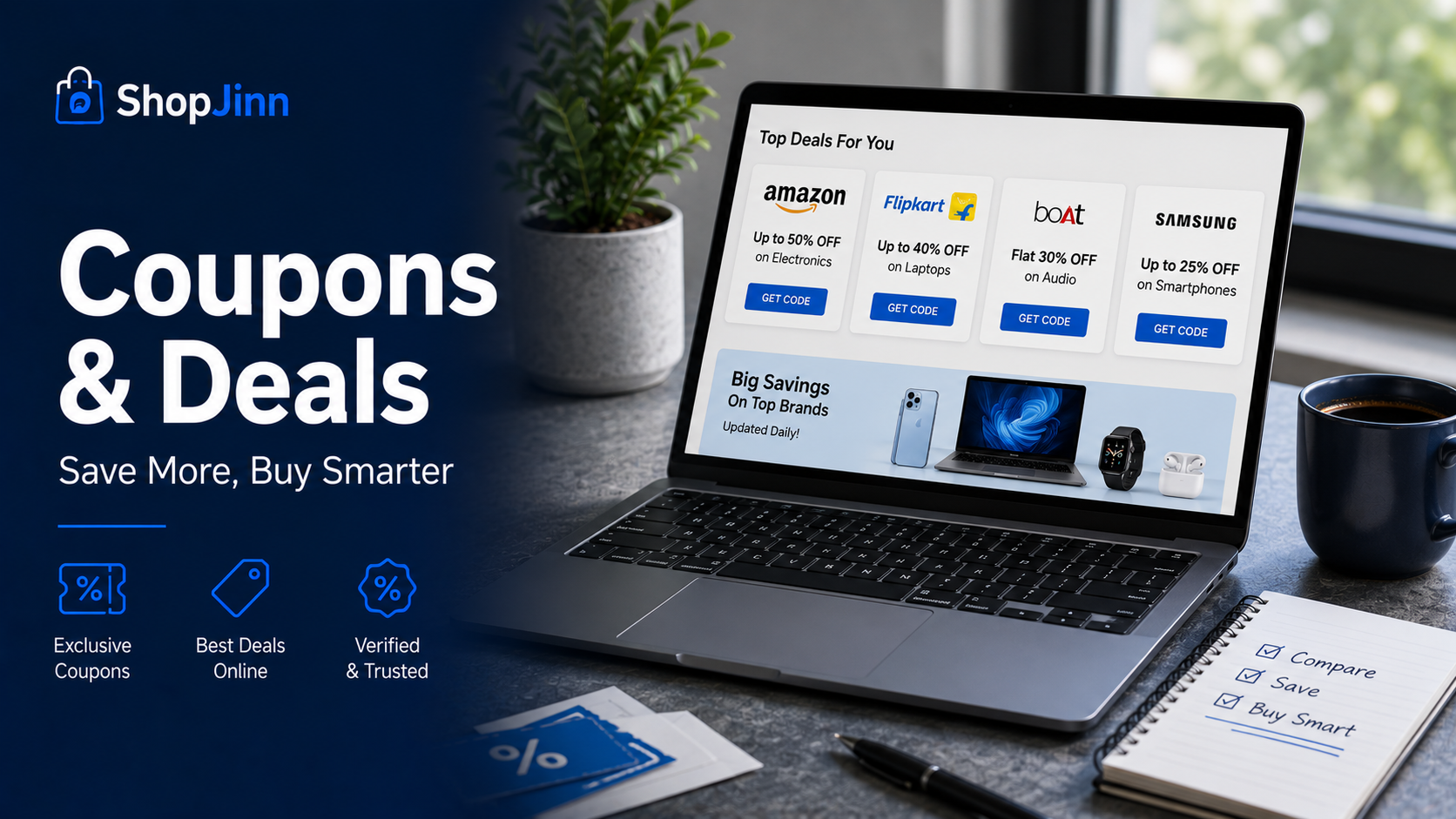 Best Coupons and Deals India 2026 - Amazon Flipkart Discount Codes